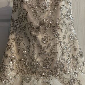 Elegant Silver Embellished Dress, BRAND NEW WITH TAGS!